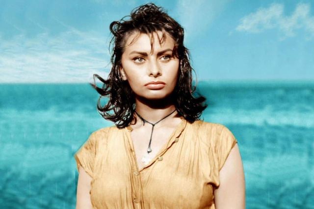 Hydra Island - Sophia Loren as Phaedra in 'Boy on a Dolphin' in 1956